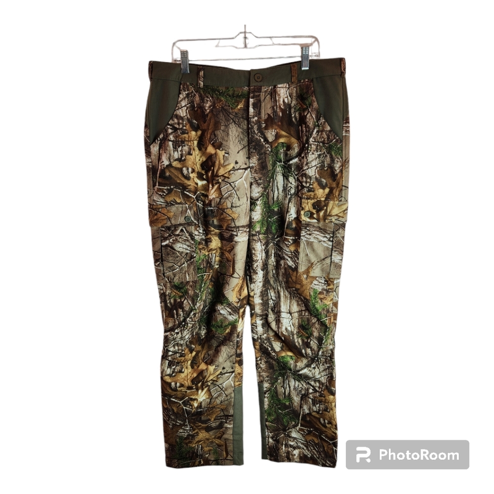 Field & Forest REALTREE Men's Micro Fleece Camo Hunting Pants Size L